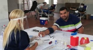 Atlético Paraná se sumó a la campaña que involucró a Patronato y recibió a vecinos que fueron a donar sangre. Fue en la sede social del club.